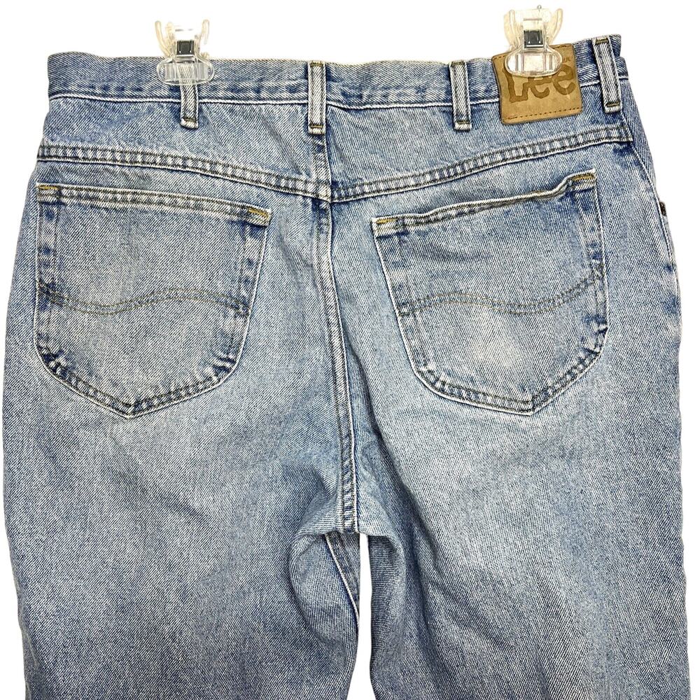 VINTAGE 90s Lee Jeans Relaxed Fit Light Wash Denim Jeans Mens Size 36x30 Fade